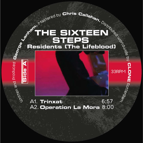 The Sixteen Steps - Residents (The Lifeblood) (Vinyl) - The Sixteen Steps - Residents (The Lifeblood) (Vinyl) - Sizzling and rattling power beats by George Lanham under his The Sixteen Steps moniker. Comes with a Credit 00 remix on the flip! Vinyl, 12", E - Vinyl Record