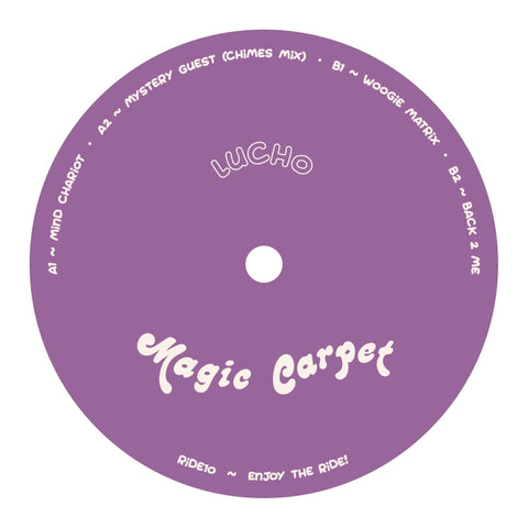 Lucho - Back 2 Me - Artists Lucho Genre Tech House, Breaks Release Date 10 Feb 2023 Cat No. RIDE10 Format 12" Vinyl - Magic Carpet - Magic Carpet - Magic Carpet - Magic Carpet - Vinyl Record