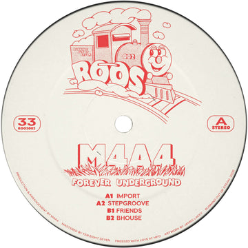 M4A4 - Forever Underground - Artists M4A4 Genre Garage House Release Date 25 March 2022 Cat No. ROOS002 Format 12