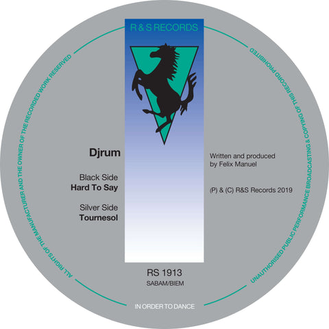 Djrum - Hard To Say / Tournesol - Djrum - Hard To Say / Tournesol (Vinyl) - Djrum returns to R&S with two heavy hitting tracks on a double a-side release. This is his first original music to be released since the ‘Portrait With Firewood’ album in 2018. “A - Vinyl Record
