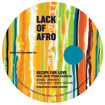 Lack of Afro - Recipe for Love - Limited repress by popular demand!.. - Freestyle Records Ltd. - Freestyle Records Ltd. - Freestyle Records Ltd. - Freestyle Records Ltd. Vinly Record