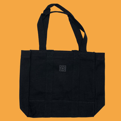 Wayward Studio Record Bag - Black (Very Ltd.) - Super stylish and sturdy record bag from Wayward Studio, with a structured bottom panel with removable structural insert for added protection. Grab handles for carrying by hand. Practical shoulder strap ensu - Vinyl Record