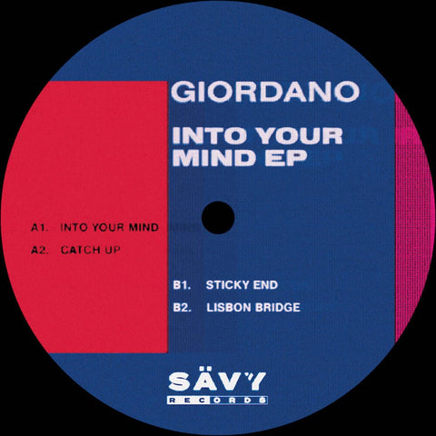Giordano - Into Your Mind EP (Vinyl) Giordano arrives on Savy Records with one of his strongest EPs to date - an emotional four tracker carrying on the label's theme from its sold-out first release. 'Into Your Mind' sees the producer combining analog and - Vinyl Record