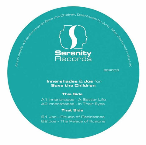 Innershades / Jos - Innershades & Jos For Save The Children (Vinyl) - For 003, the not-for-profit label offers up a split EP from Innershades & Jos. The Time Passages regular has proven himself with a tally of consistent releases that have aided Innershad - Vinyl Record