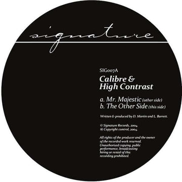 Calibre & High Contrast - Mr. Majestic - Calibre & High Contrast - Mr. Majestic - Signature - Signature - Signature - Signature Vinly Record