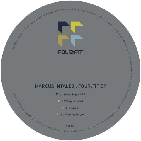 Marcus Intalex - 'Four:Fit EP 08' Vinyl - Artists Marcus Intalex Genre Drum & Bass Release Date 14 Oct 2022 Cat No. SOULR071RP Format 12" Vinyl - Soul:R - Soul:R - Soul:R - Soul:R - Vinyl Record