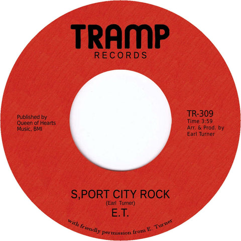 Earl Turner - S'Port City Rock - Artists Earl Turner Genre Soul Release Date 27 Jan 2023 Cat No. TR309 Format 7" Vinyl - Tramp Records - Tramp Records - Tramp Records - Tramp Records - Vinyl Record
