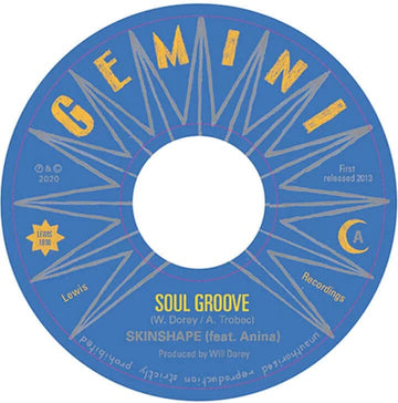 Skinshape - Soul Groove - Artists Skinshape Genre Reggae, Dub Release Date 1 Jan 2021 Cat No. 1090 Format 7
