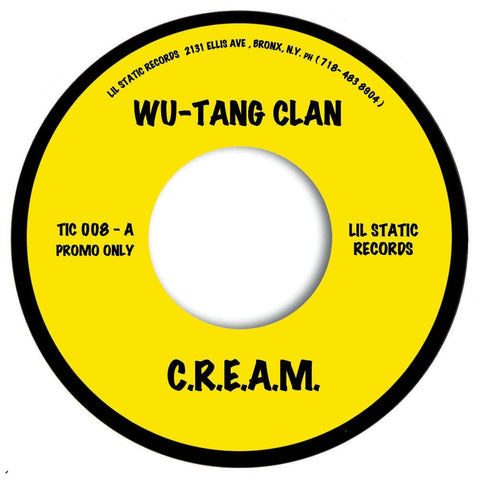 The Wu-Tang Clan / The Charmels - C.R.E.A.M / As Long As - Artists The Wu-Tang Clan, The Charmels Style Hip Hop Release Date 3 May 2024 Cat No. TIC008 Format 7" Vinyl - Lil Static - Lil Static - Lil Static - Lil Static - Vinyl Record