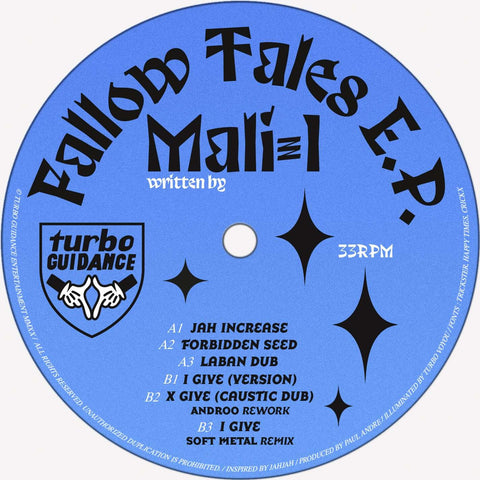 Turbo Guidance - Mali-I (Vinyl) - Turbo Guidance - Mali-I (Vinyl) - The Turbo Guidance quest keeps going on. Our musical roughnecks decided to seek help from a wizard. They needed to empower their earing sense and their dancing skills like mutant elves. L - Vinyl Record