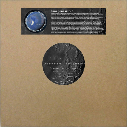 Loopchasers - 'Lunagenesis' Vinyl - Artists Loopchasers Genre Trance, Tech House, Downtempo Release Date 16 Dec 2022 Cat No. TERRAFIRM 8 Format 12" Vinyl - TerraFirm - TerraFirm - TerraFirm - TerraFirm - Vinyl Record