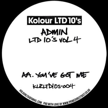 Admin ‎– Ltd 10's Vol 4 - Admin ‎– Ltd 10's Vol 4 (Vinyl) at ColdCutsHotWax Label: Kolour LTD ‎– KLRLTD10s-004, Kolour LTD 10's ‎– VOL 4 Format: Vinyl, 10