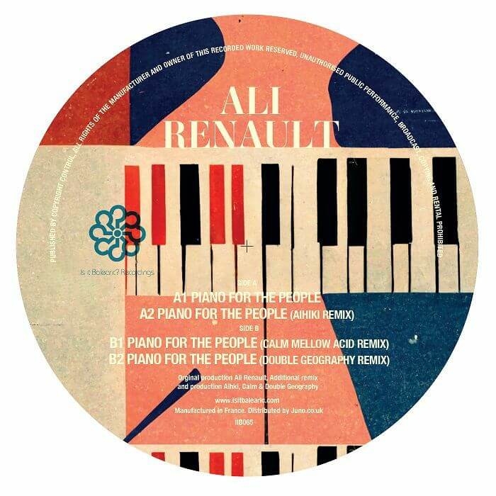 Ali Renault - Piano For The People (Remixes) Vinyl