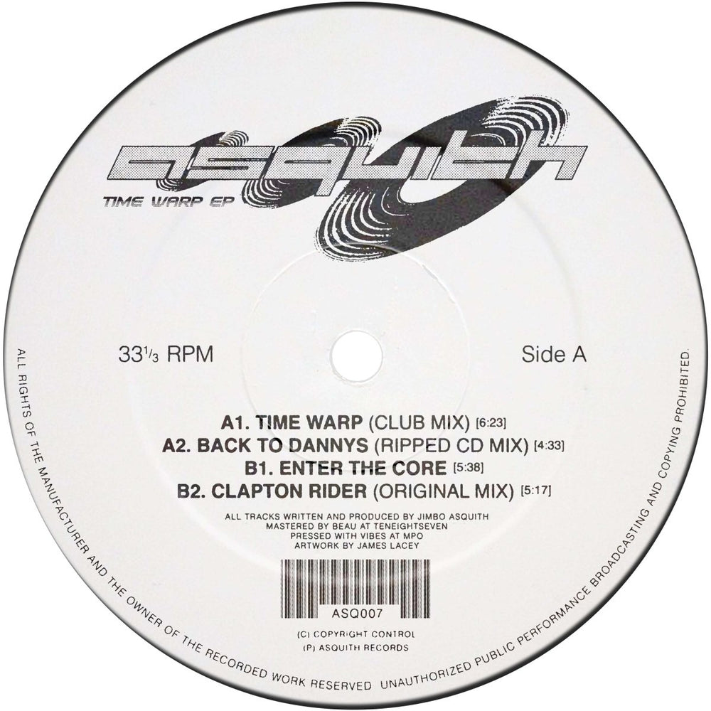 Asquith - Time Warp EP Vinyl