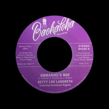 Betty Lou Landreth - Emmanuel's Way / Shoo-Be-Doo-Be-Doo-Da-Day - Artists Betty Lou Landreth Genre Soul Release Date February 25, 2022 Cat No. BK 038 Format 7