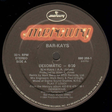 Bar - Kays - Sexomatic Vinyl Vinly Record