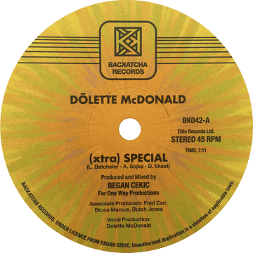 Dolette McDonald - 'Xtra Special' Vinyl - Artists Dolette McDonald Genre Soul, Disco, Boogie Release Date 10 January 2022 Cat No. BK042 Format 12