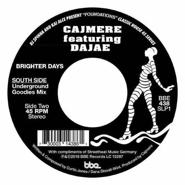 Cajmere ft. Dajae - Brighter Days [Warehouse Find] Vinyl