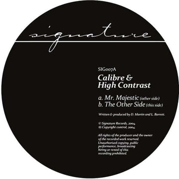 Calibre & High Contrast - Mr. Majestic Vinyl Vinly Record