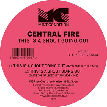 Central Fire - This Is A Shout Going Out Vinyl Vinly Record