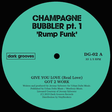 Champagne Bubbler Pt 1 - Rump Funk [Warehouse Find] Vinyl Vinly Record