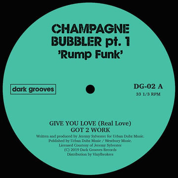 Champagne Bubbler Pt 1 - Rump Funk - Champagne Bubbler Pt 1 - Rump Funk - Dark Grooves Records starts with the aim to rediscover cult tracks from Deep-House to Uk Garage and old-school Techno. This second release comes from the highly influential and prol Vinly Record