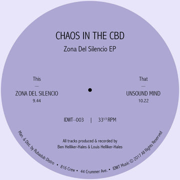 Chaos In The CBD - Zona Del Silencio [Warehouse Find] Vinyl Vinly Record