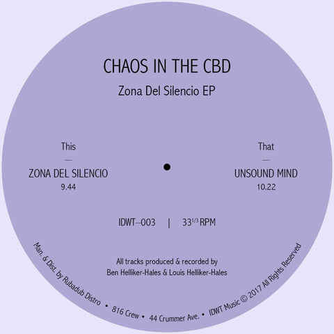 Chaos In The CBD - Zona Del Silencio [Warehouse Find] Vinyl - Vinyl Record