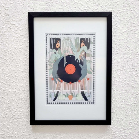 ColdCuts // HotWax x Rosie Rackham A4 Print (Framed) Vinyl - Vinyl Record