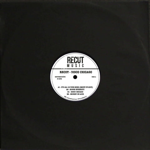 Recut - 'Disco Chicago' Vinyl - Artists Recut Genre House, Chicago Release Date April 29, 2022 Cat No. RECUTMUSIC004 Format 12" Vinyl - RECUT MUSIC - RECUT MUSIC - RECUT MUSIC - RECUT MUSIC - Vinyl Record