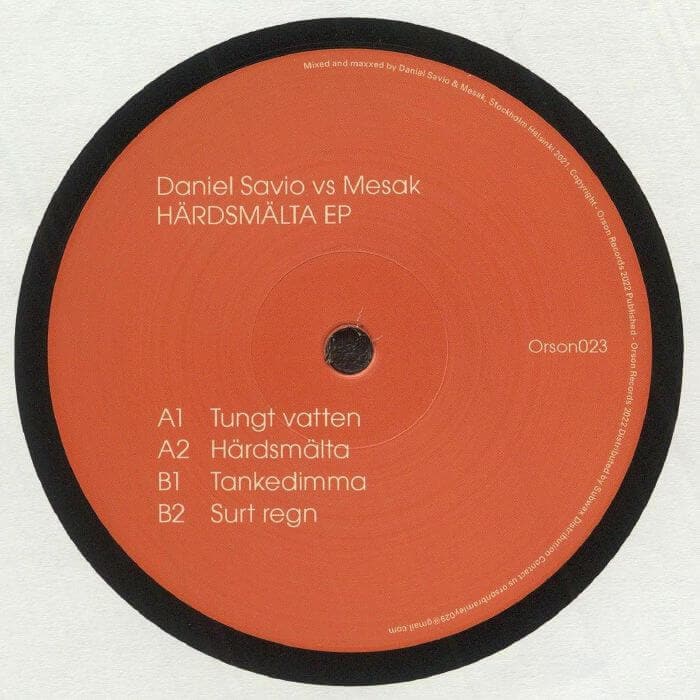 Daniel Savio / Mesak - Hardsmalta Vinyl