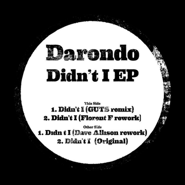 Darondo ‎- Didn't I - With Darondo’s passing in 2013 the world truly lost a singular and unique talent. “Didn’t I” was undoubtedly his most beloved and wellknown song making the rounds in Soul collectors’... - Ubiquity Records - Ubiquity Records - Ubiquit Vinly Record