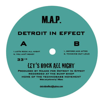 Detroit In Effect - 'Let's Rock All Night' Vinyl Vinyl Vinly Record