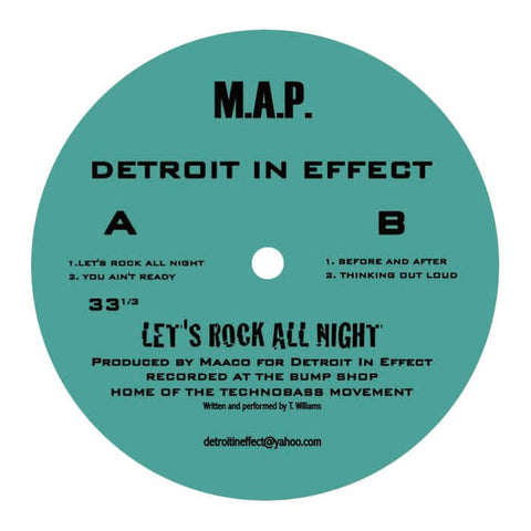 Detroit In Effect - 'Let's Rock All Night' Vinyl Vinyl - Vinyl Record