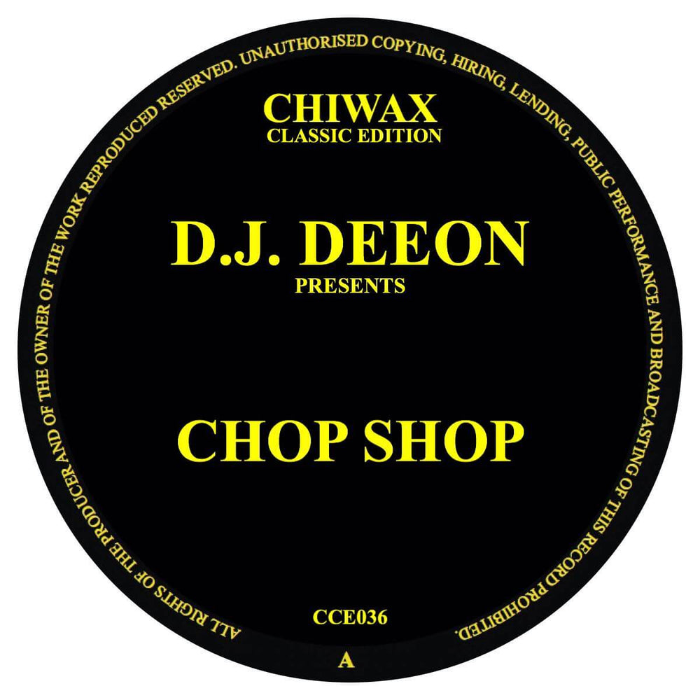 DJ Deeon - 'Chop Shop' Vinyl (NM Sleeves) Vinyl