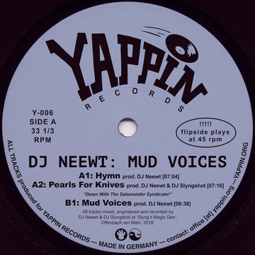 DJ Neewt - 'Mud Voices' Vinyl Vinyl Vinly Record