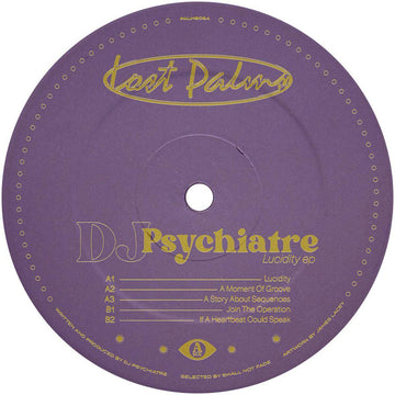 DJ Psychiatre - Lucidity Vinyl Vinly Record