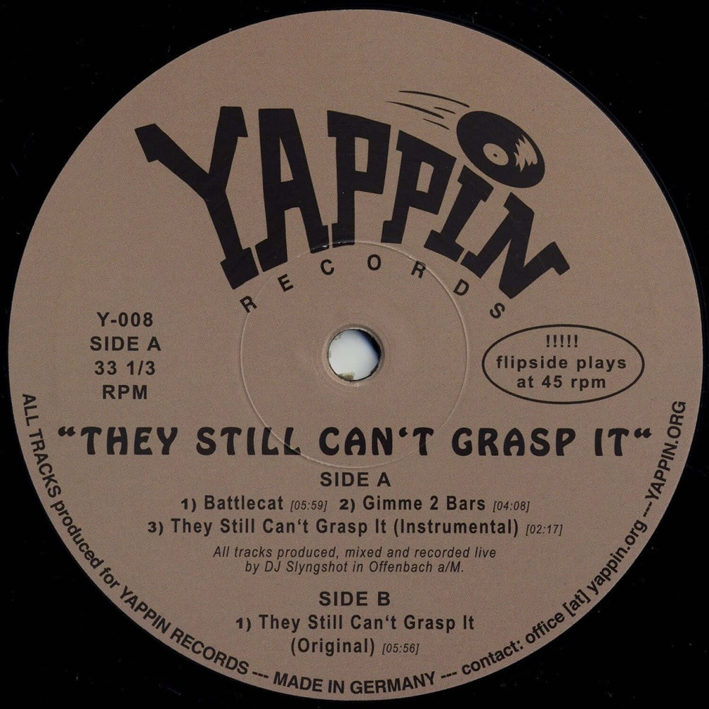 DJ Slyngshot - They Still Can't Grasp It [Warehouse Find] Vinyl
