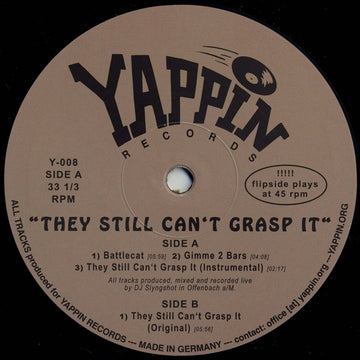DJ Slyngshot - They Still Can't Grasp It [Warehouse Find] Vinyl Vinly Record
