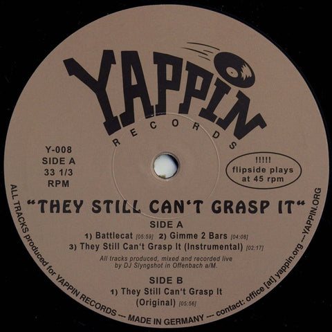 DJ Slyngshot - They Still Can't Grasp It [Warehouse Find] Vinyl - Vinyl Record