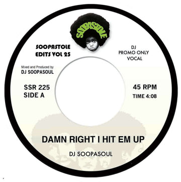 DJ Soopasoul - Damn Right I Hit 'Em Up Vinyl Vinly Record