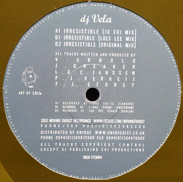 DJ Vela - Irresistible Vinyl Vinly Record