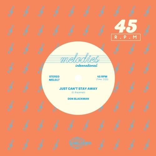 Don Blackman - Just Can't Stay Away Vinyl