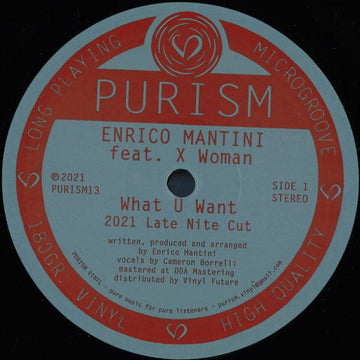 Enrico Mantini & X Woman - What U Want Vinyl Vinly Record