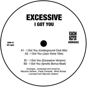 Excessive - 'I Got You' Vinyl Vinyl Vinly Record