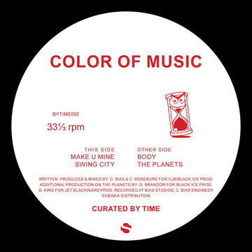 Color of Music - Make U Mine - Details Originally released back in 1992 on a very limited pressing from Velvet City Records. Color Of Music was the little side project from Carl Bias (Master C & J) and Carlton Rosebure. Now Curated By Time brings it back Vinly Record