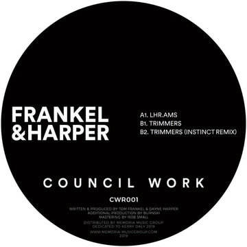 Frankel & Harper - Trimmers EP Vinyl Vinly Record