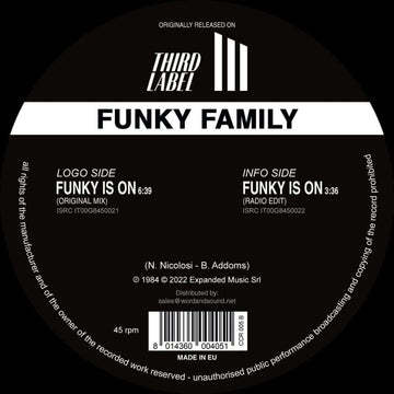 Funky Family - Funky Is On Vinyl Vinly Record