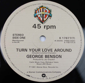 George Benson - Turn Your Love Around Vinyl Vinly Record