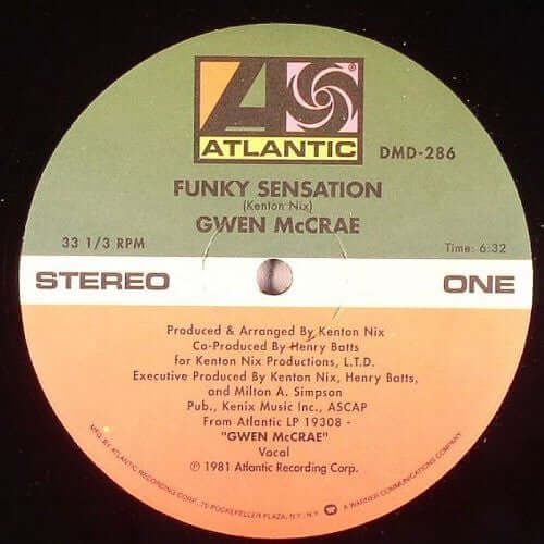 Gwen McCrae - Funky Sensation / Keep The Fire Burning Vinyl